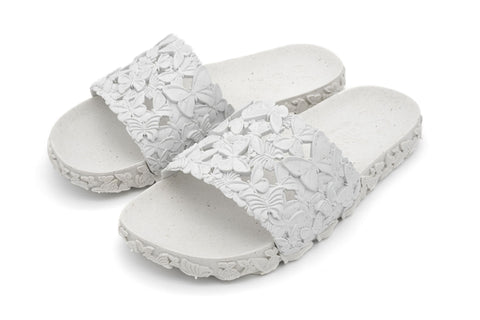 Slides Butterfly Blanco