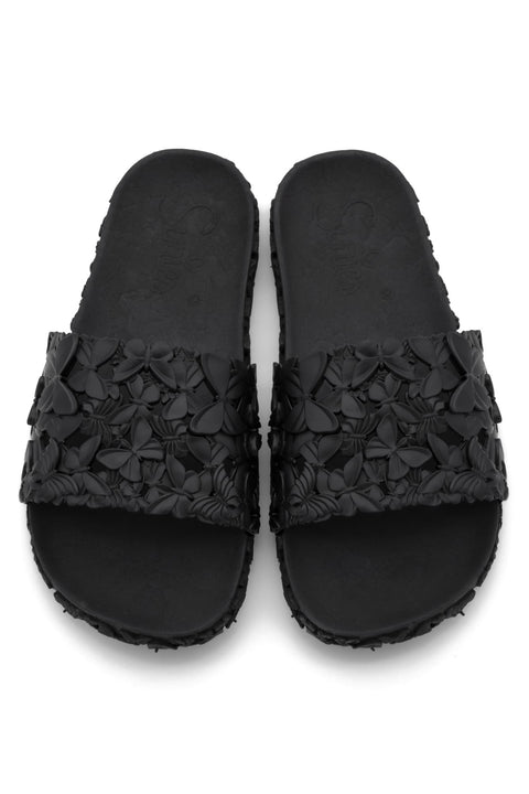Comfortable Black Slides Women Footwear